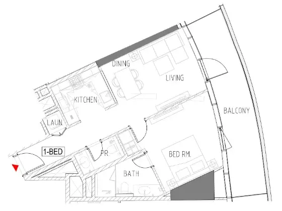 1 Bedroom apartments - Altitude de Grisogono