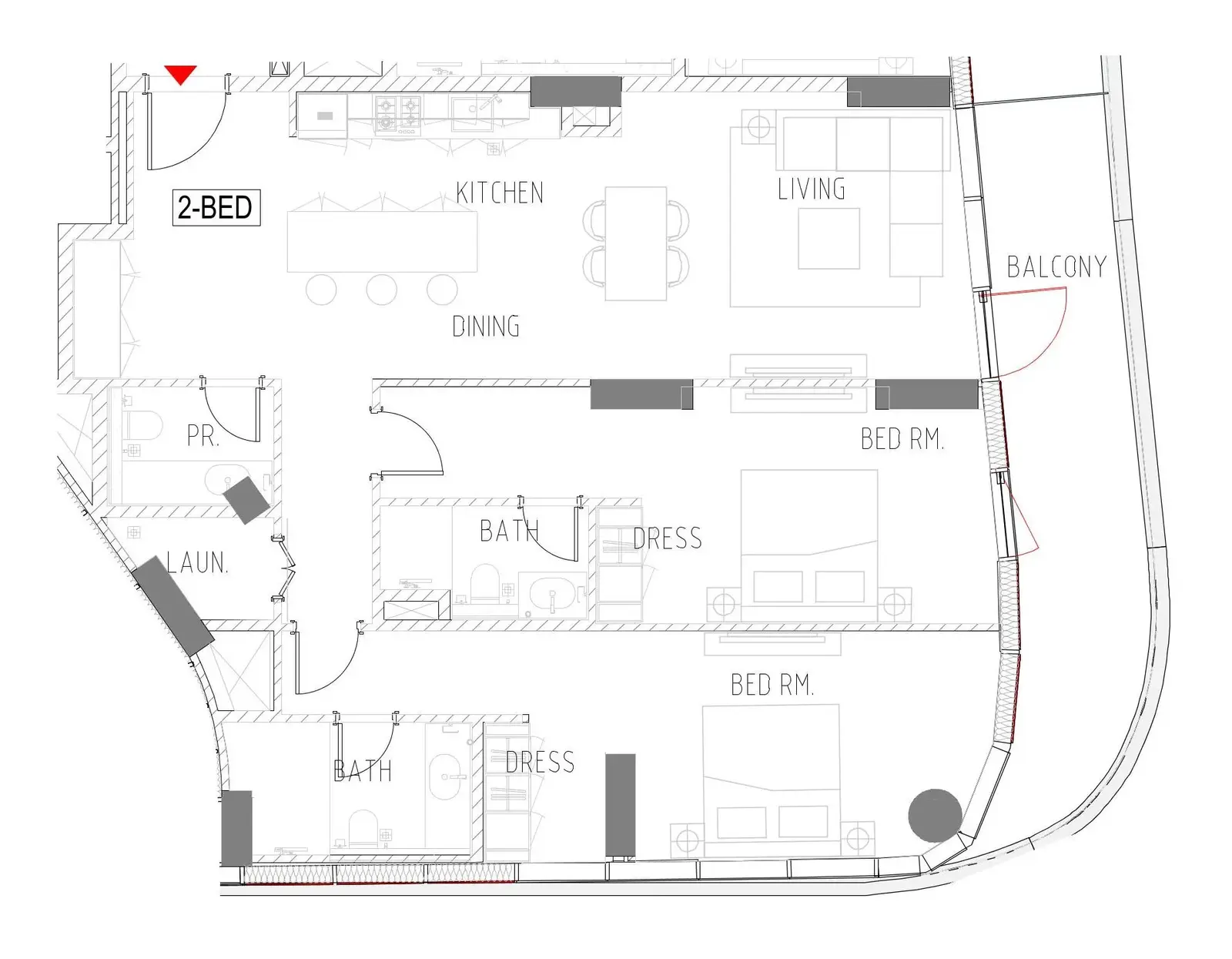 2 Bedrooms apartments - Altitude de Grisogono