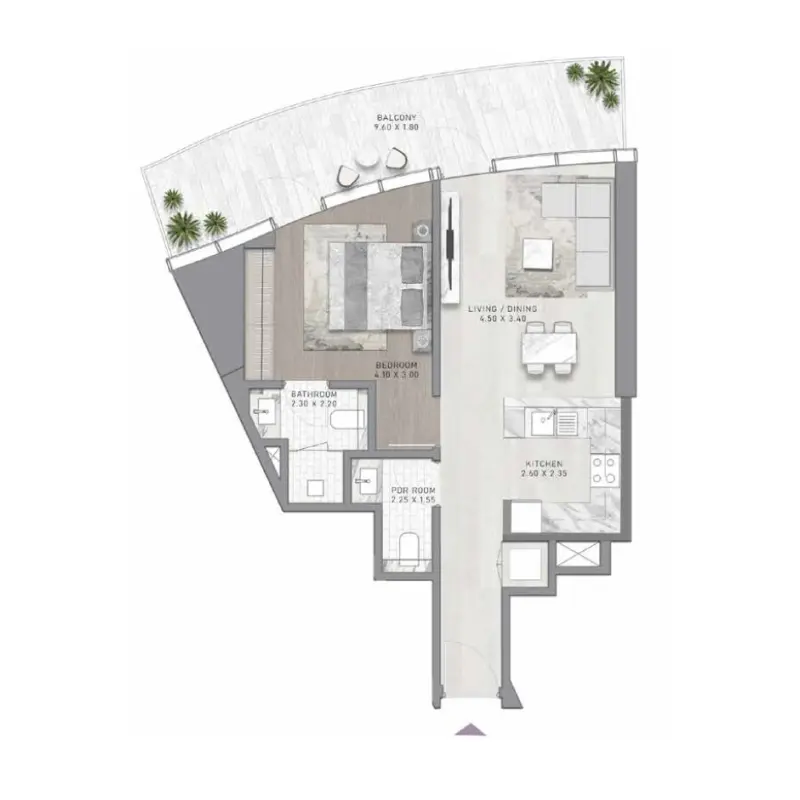 1 bedroom