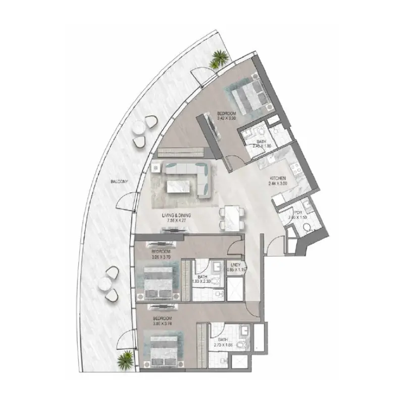 3 bedroom