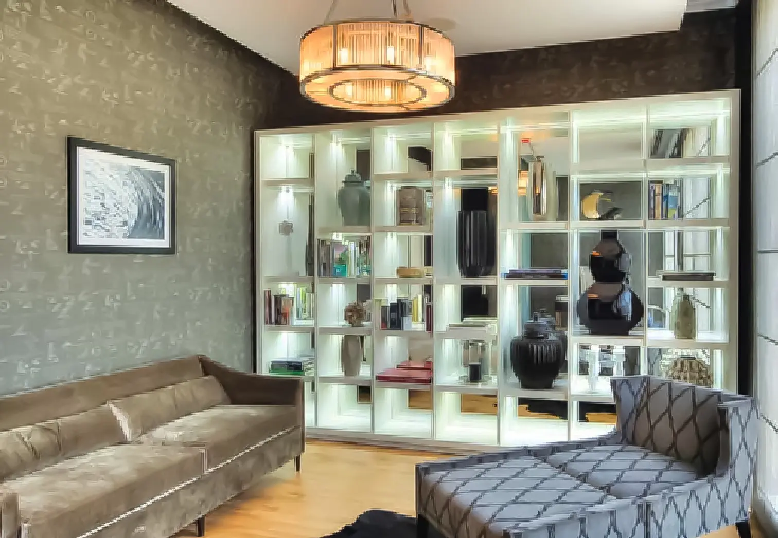 Master bedroom at The Reserve Al Barari Dubai featuring luxury finishes, natural views, and spacious design.jpg
