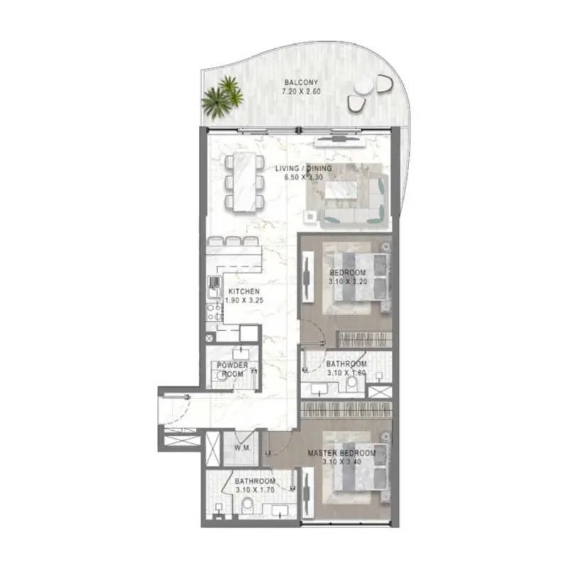 2 bedroom