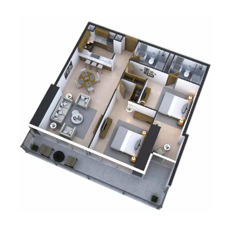 2 bedroom