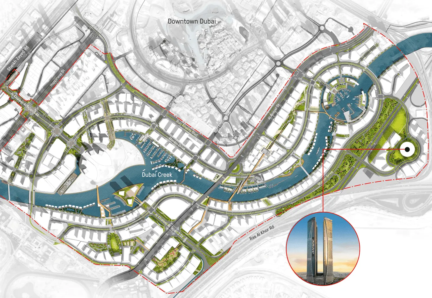 Damac Towers by Paramount Master Plan