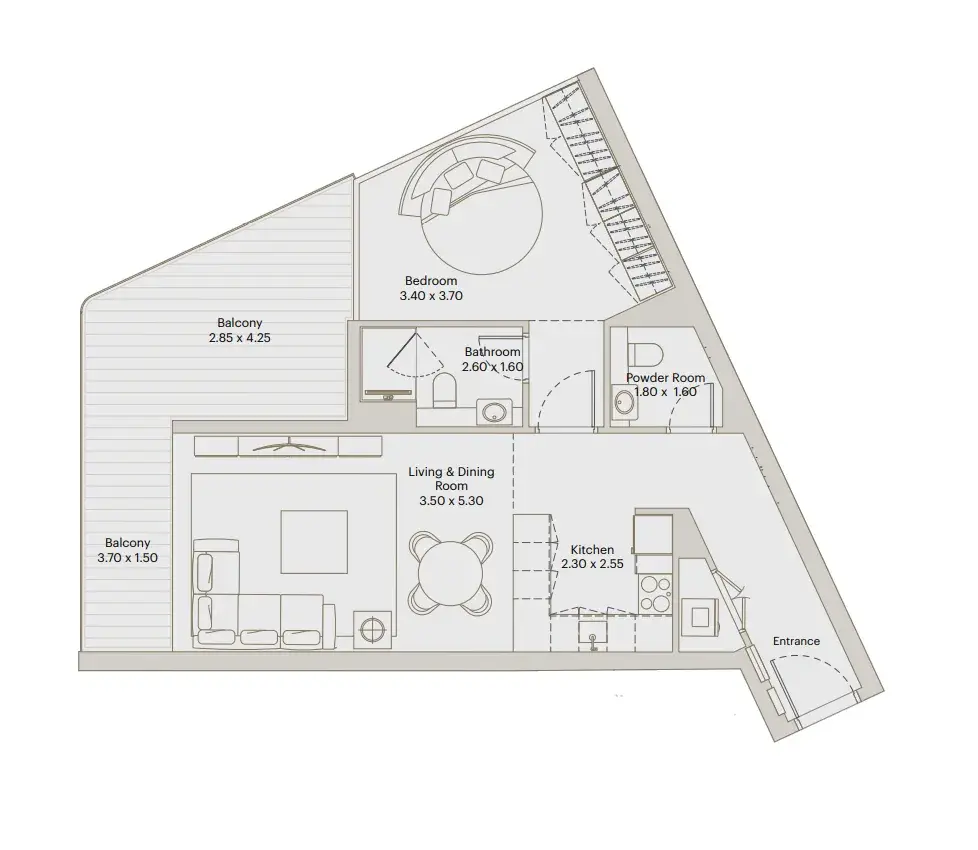 1 Bedroom apartments - Eleve