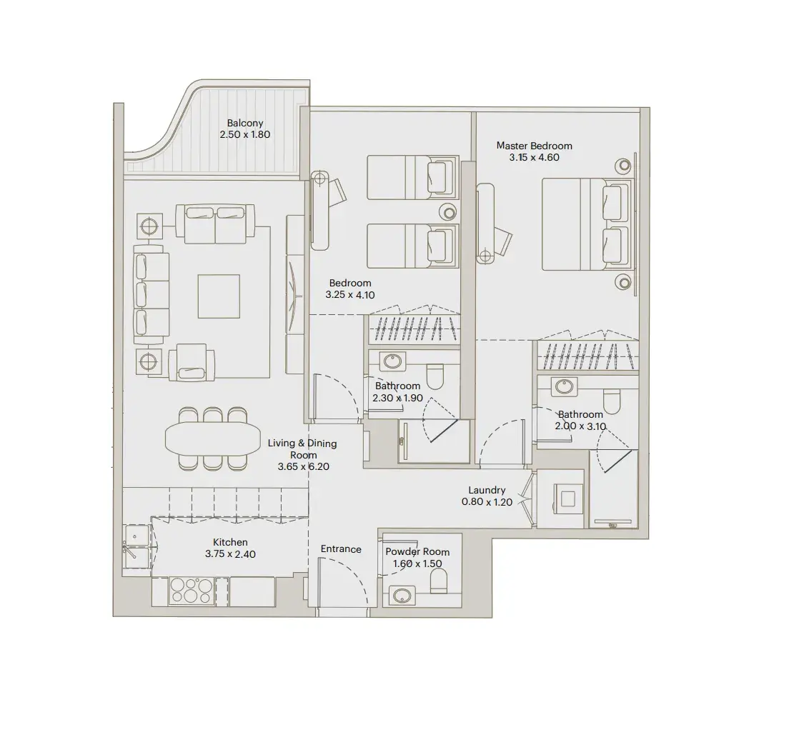 2 Bedrooms apartments - Eleve
