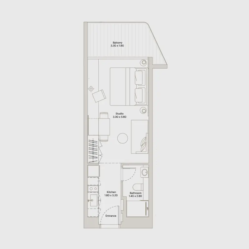 Studio floor plan