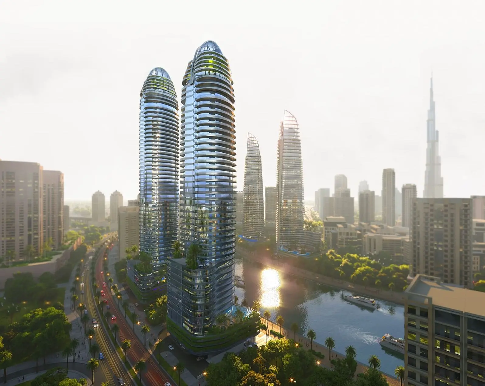 Canal Crown in Business Bay by DAMAC - Exterior Image 5