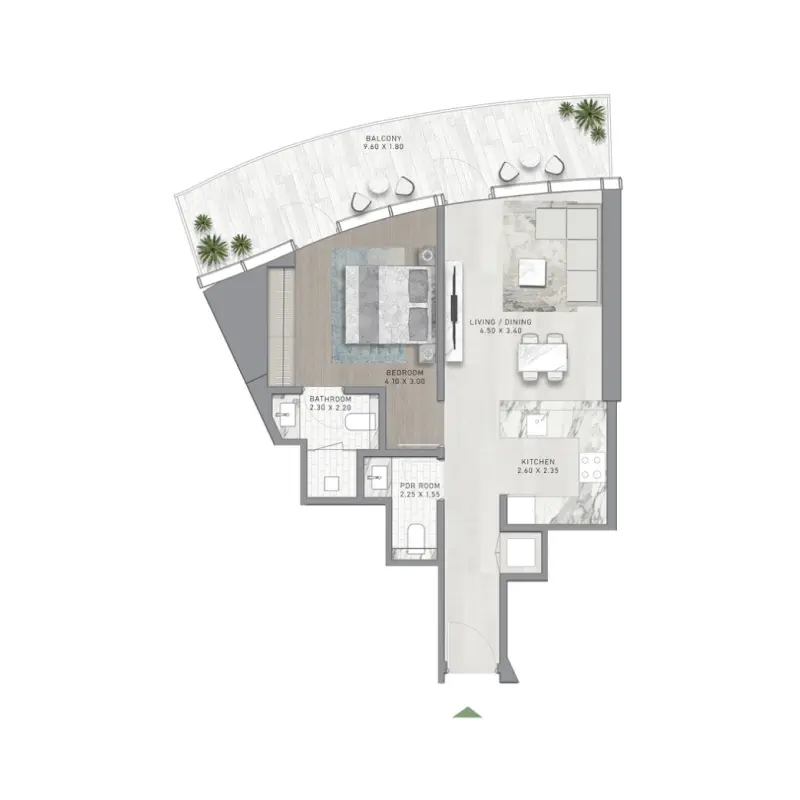 1 bedroom