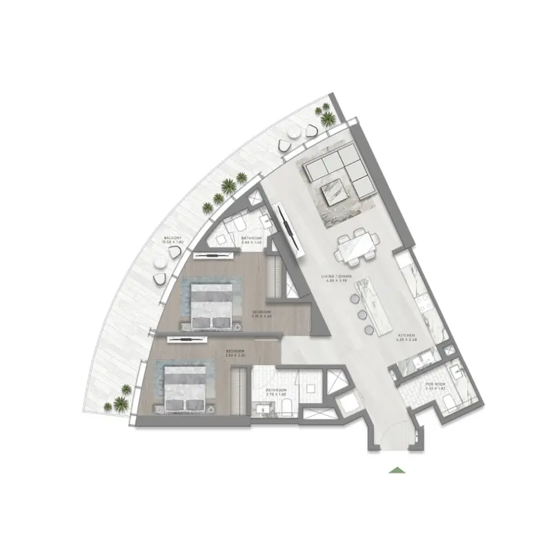 2 bedroom