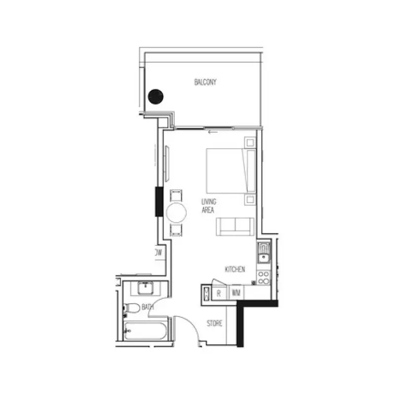 Studio floor plan