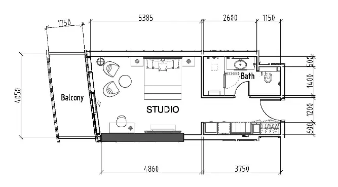 Studio apartments - Damac Hills - Radisson Dubai