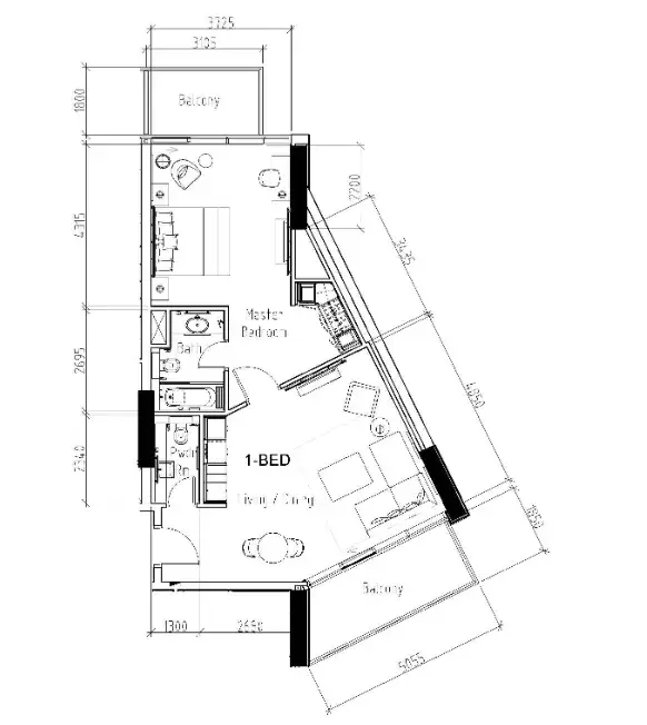 1 Bedroom apartments - Damac Hills - Radisson Dubai