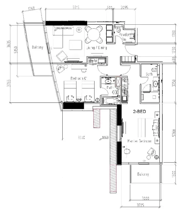 2 Bedrooms apartments - Damac Hills - Radisson Dubai