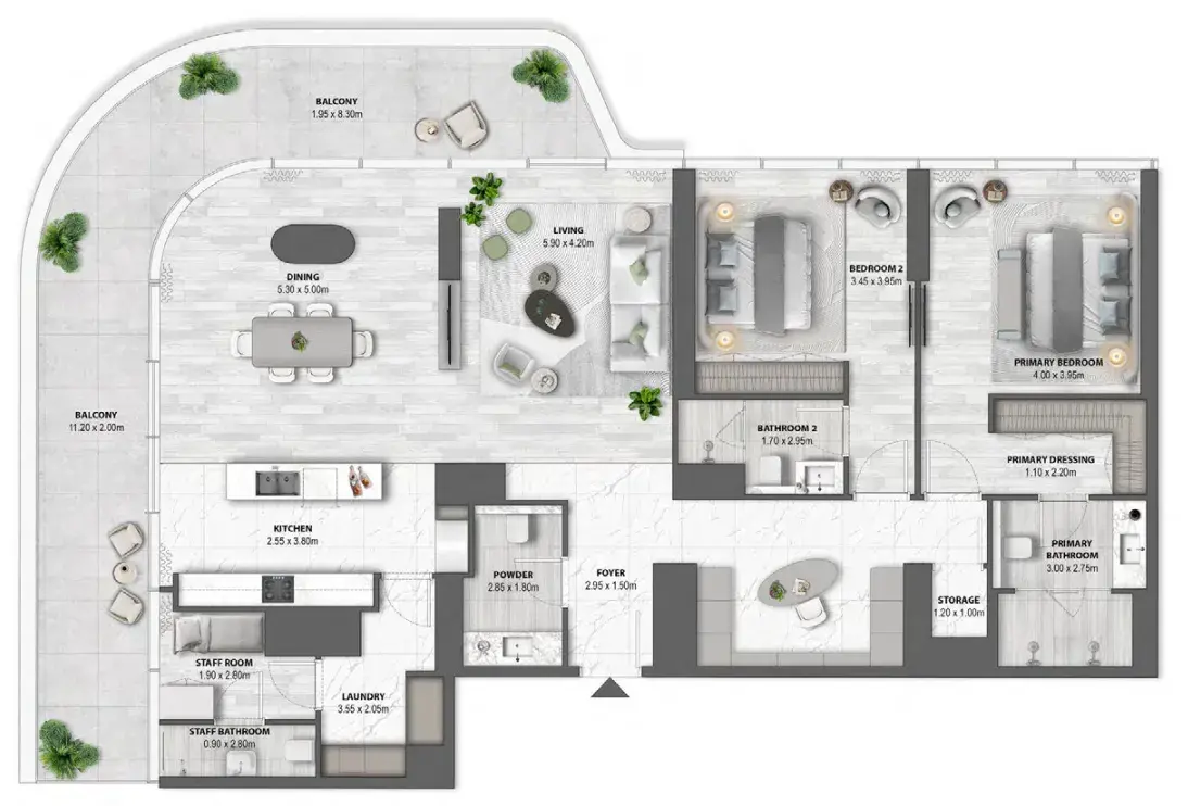 2 Bedrooms apartments - Passo by Beyond