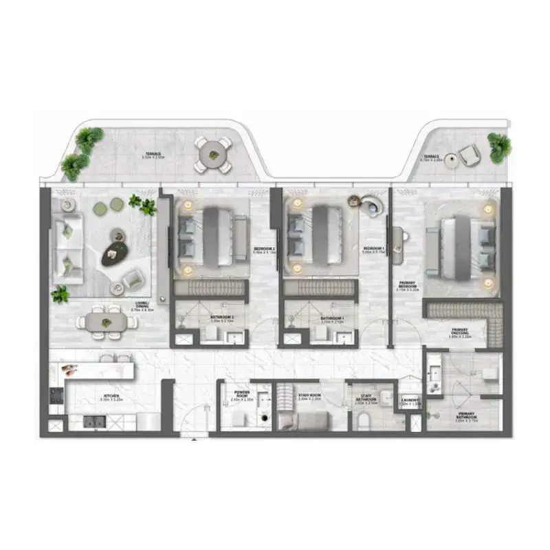 3 Bedrooms apartments - Passo by Beyond