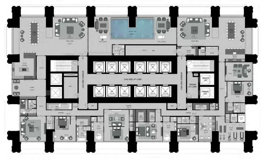 5 Bedrooms apartments - Burj Binghatti Jacob and Co Residences