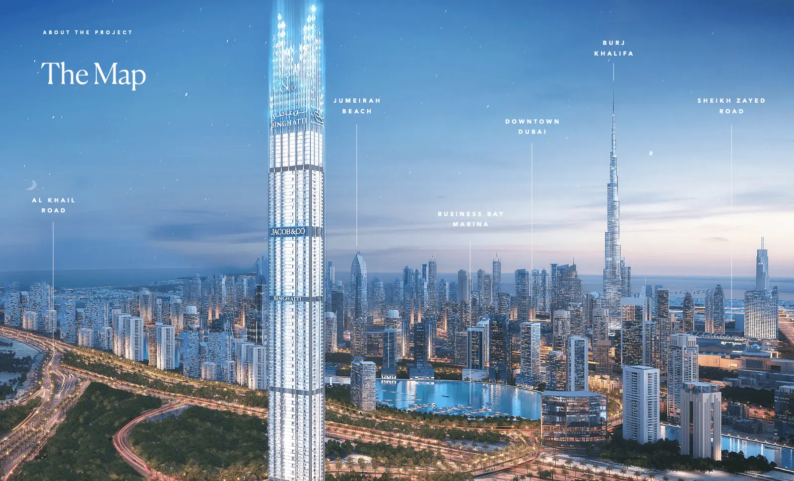 Burj Binghatti Jacob and Co Residences Master Plan