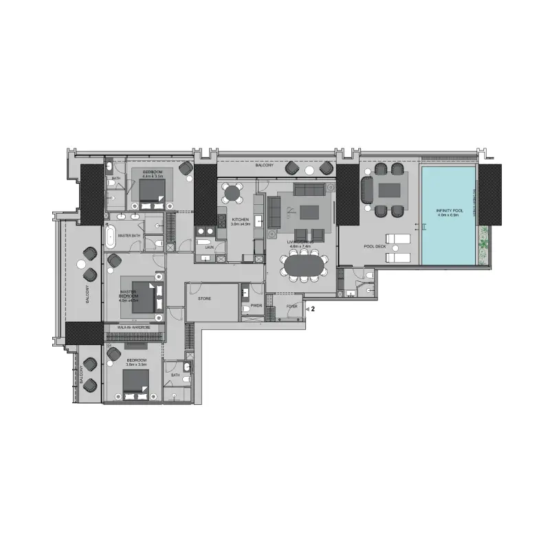 3 bedroom