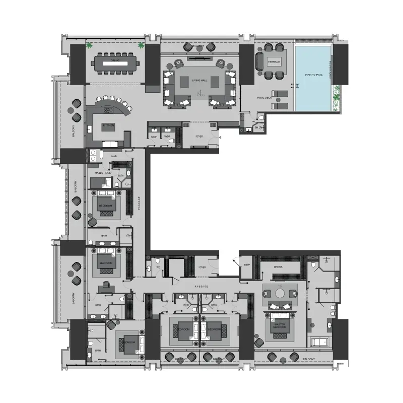 6 bedroom