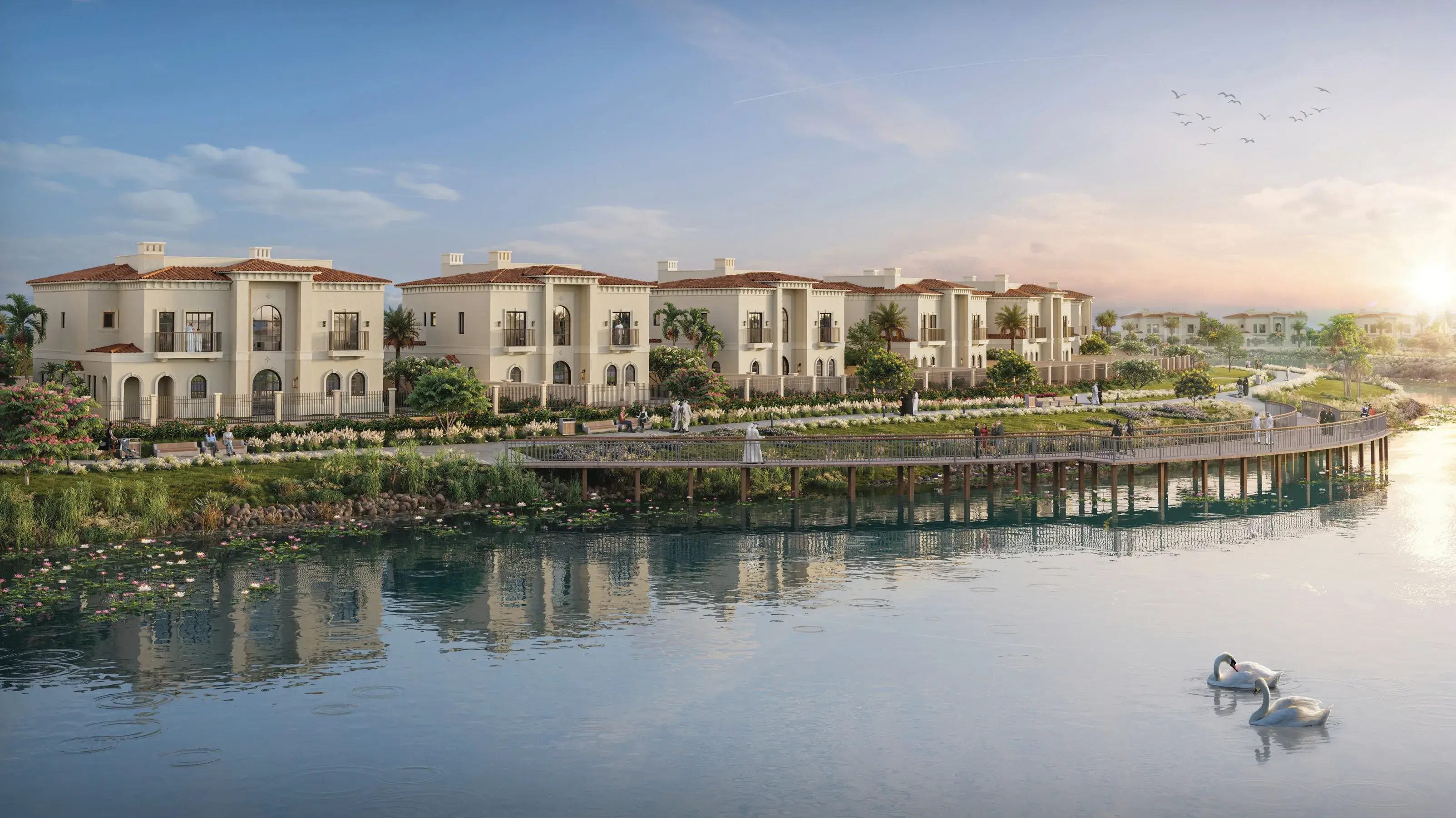 Bloom Living Malaga lakeside luxury villas in Zayed City Abu Dhabi by Bloom Holding