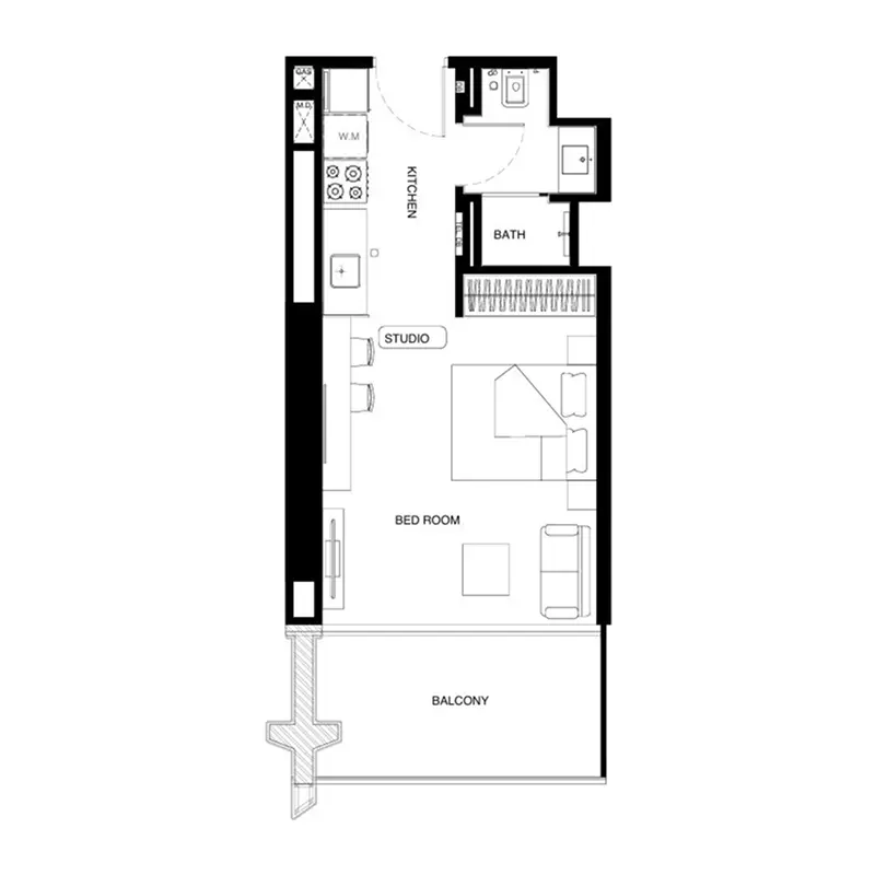 Studio floor plan