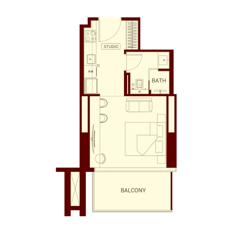 Studio floor plan