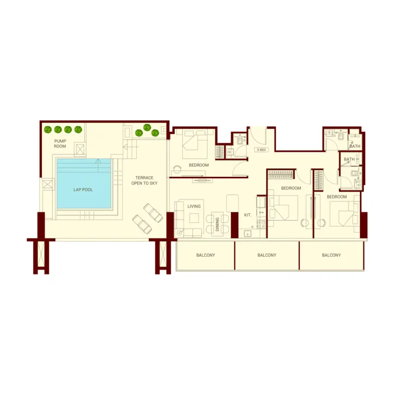 3 bedroom