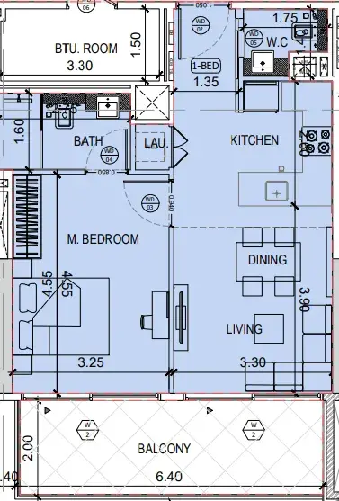 1 Bedroom apartments - Binghatti Amberhall