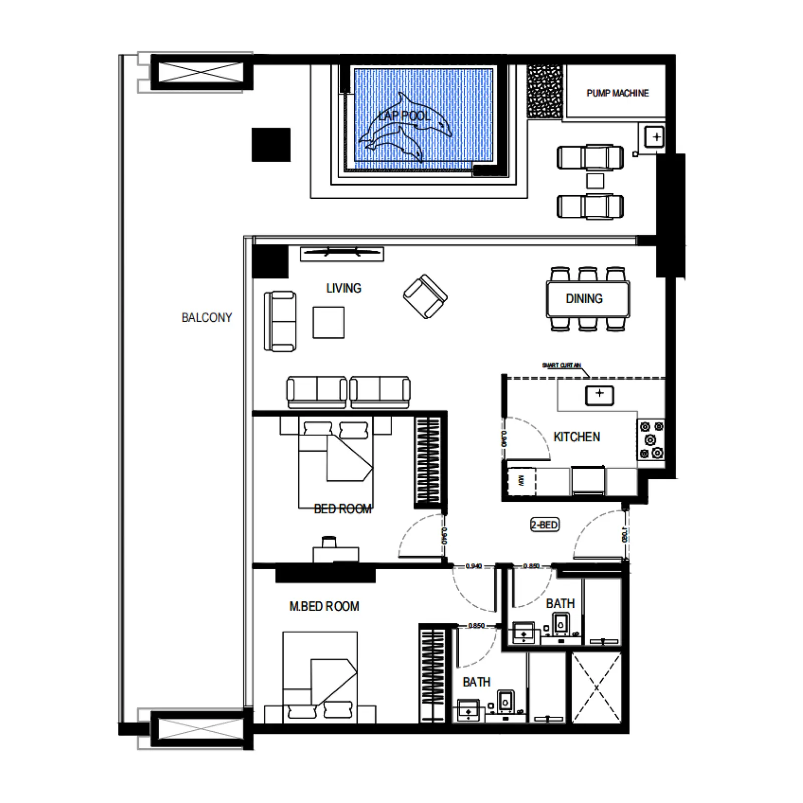 2 bedroom