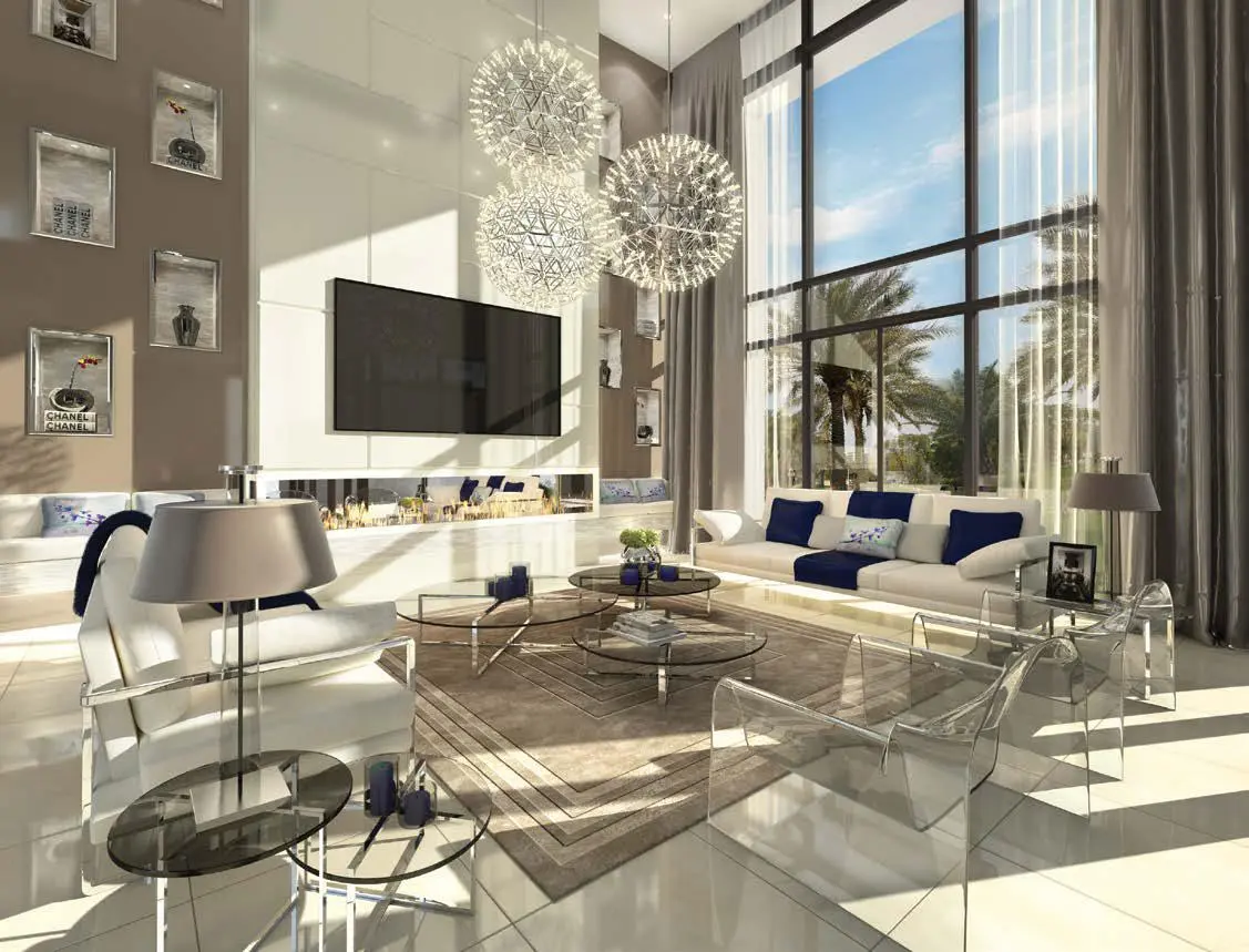 Elegant dining area design in Jawaher Saadiyat Saadiyat Island Abu Dhabi luxury townhouse