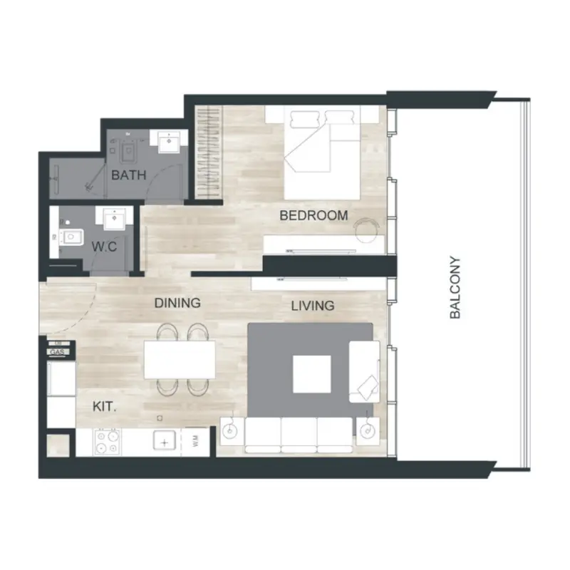 1 bedroom