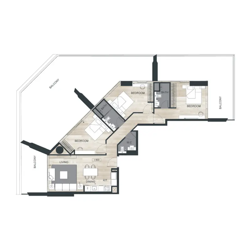 3 bedroom