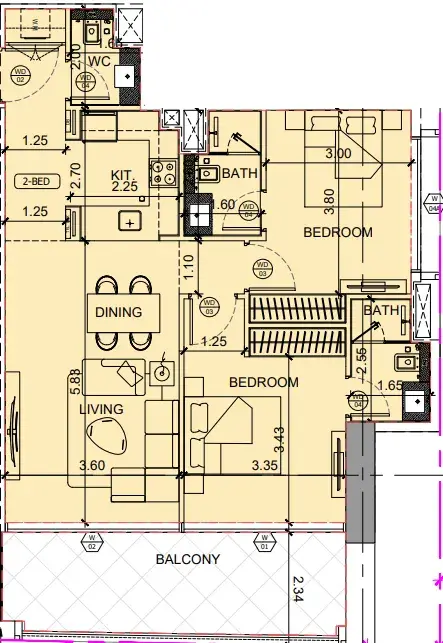 2 Bedrooms apartments - Binghatti Moonlight
