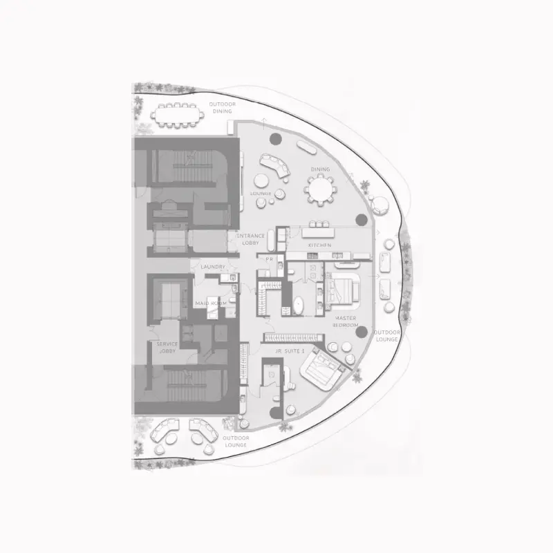 2 bedroom floor plan