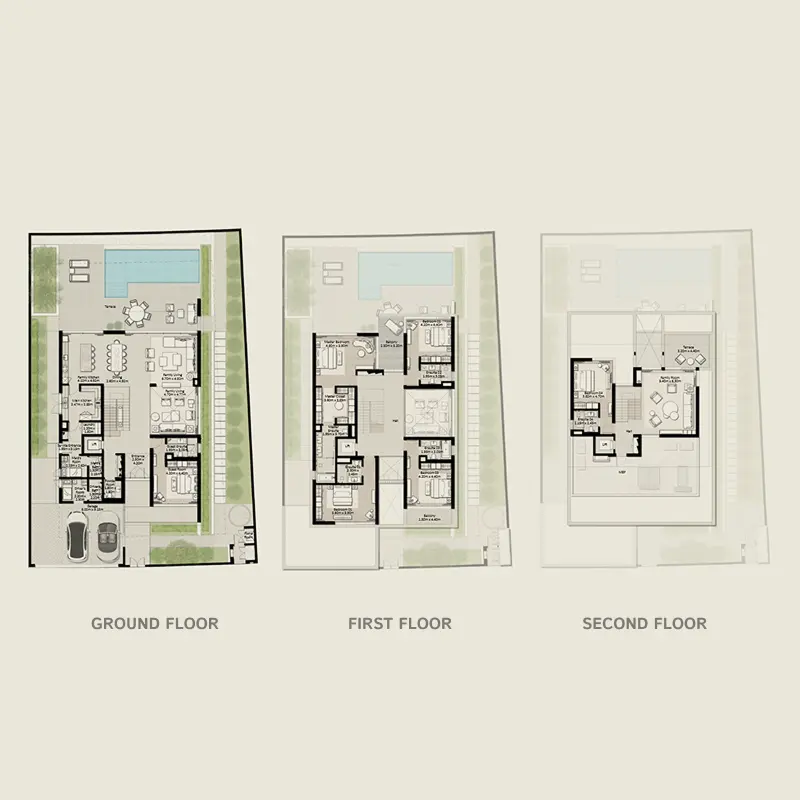 6 bedroom Villa -  Nad Al Sheba Gardens Phase 9