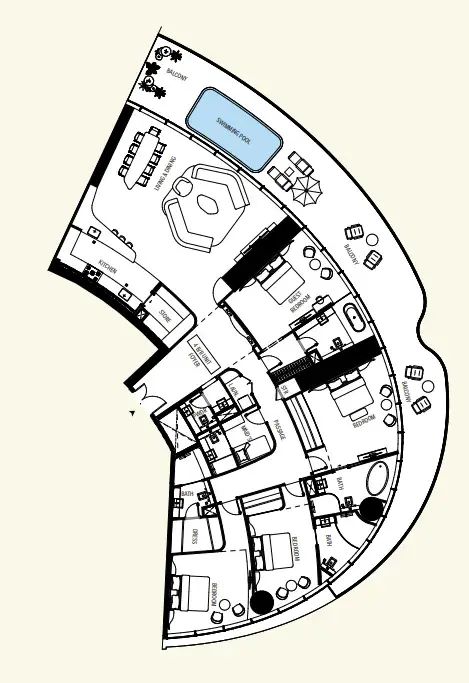 4 Bedrooms apartments - Mercedes-Benz Places by Binghatti