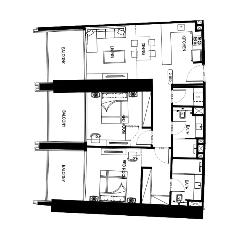 2 bedroom