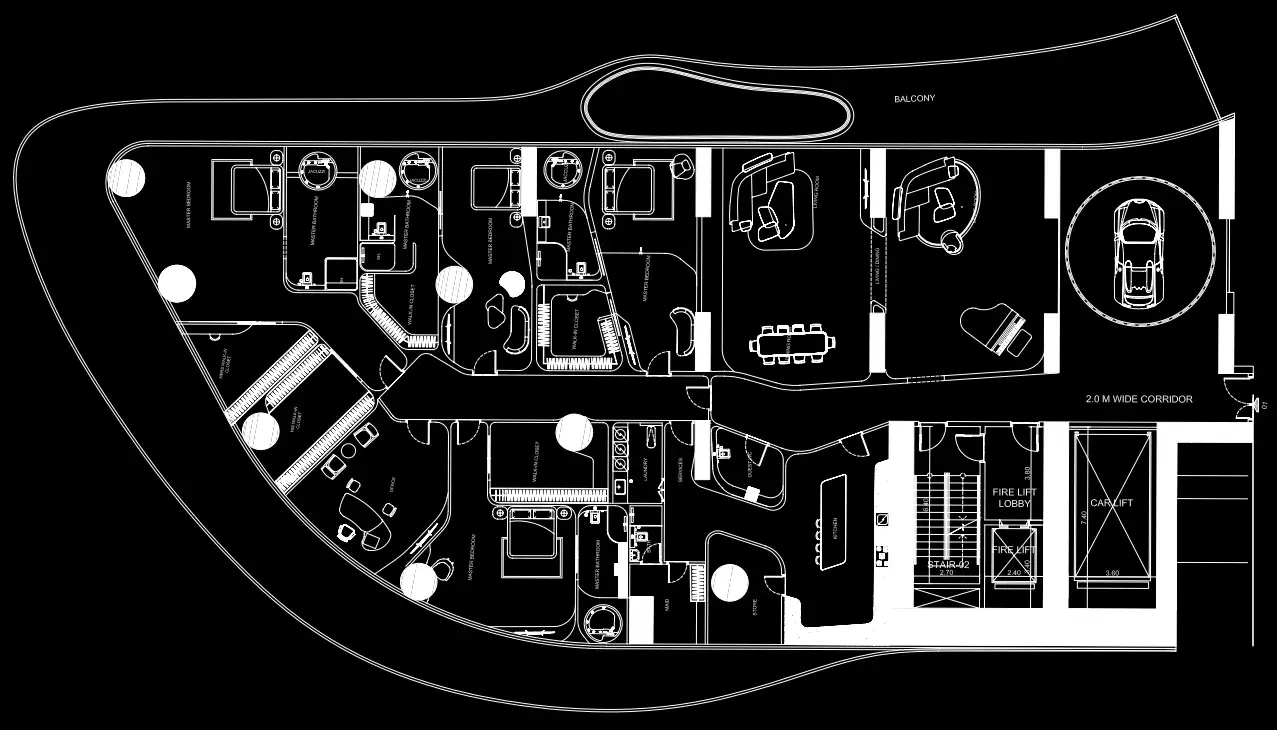 4 Bedrooms penthouse - Bugatti Residences by Binghatti