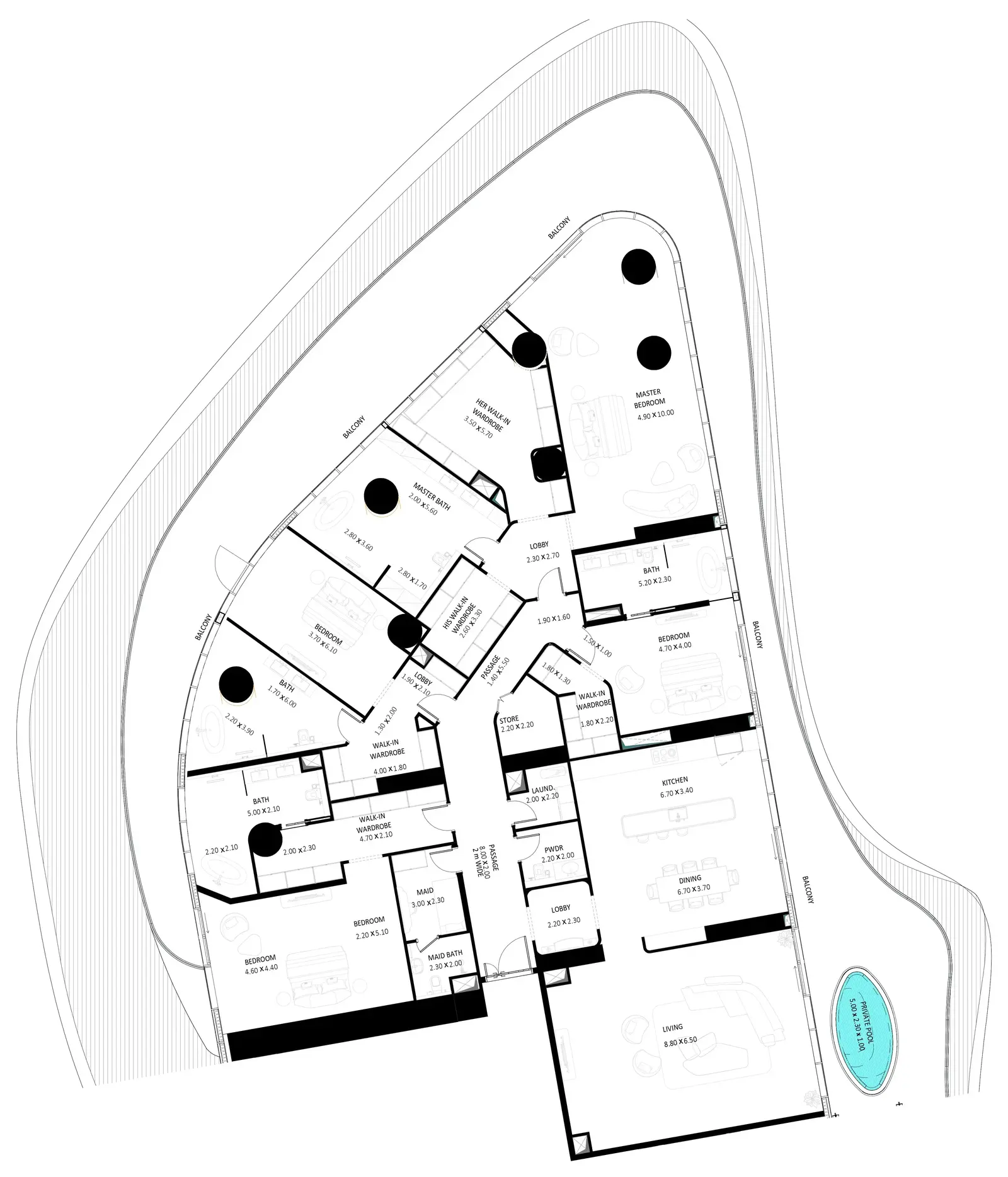 4 Bedrooms None - Bugatti Residences by Binghatti