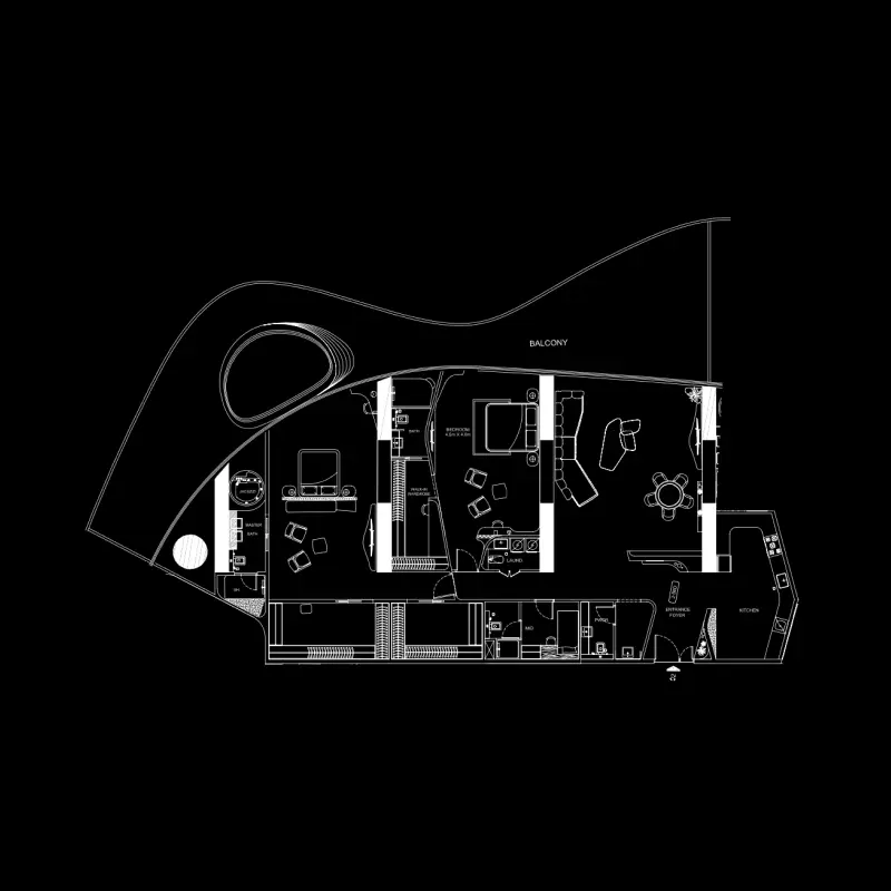2 bedroom floor plan