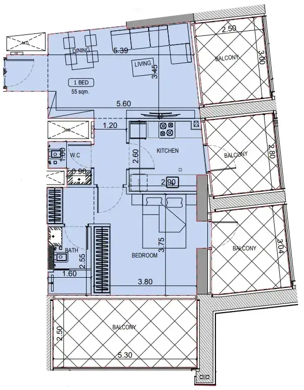 1 Bedroom apartments - Binghatti Elite
