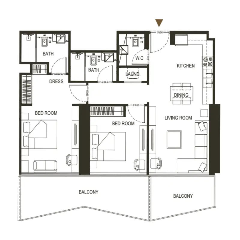 2 bedroom