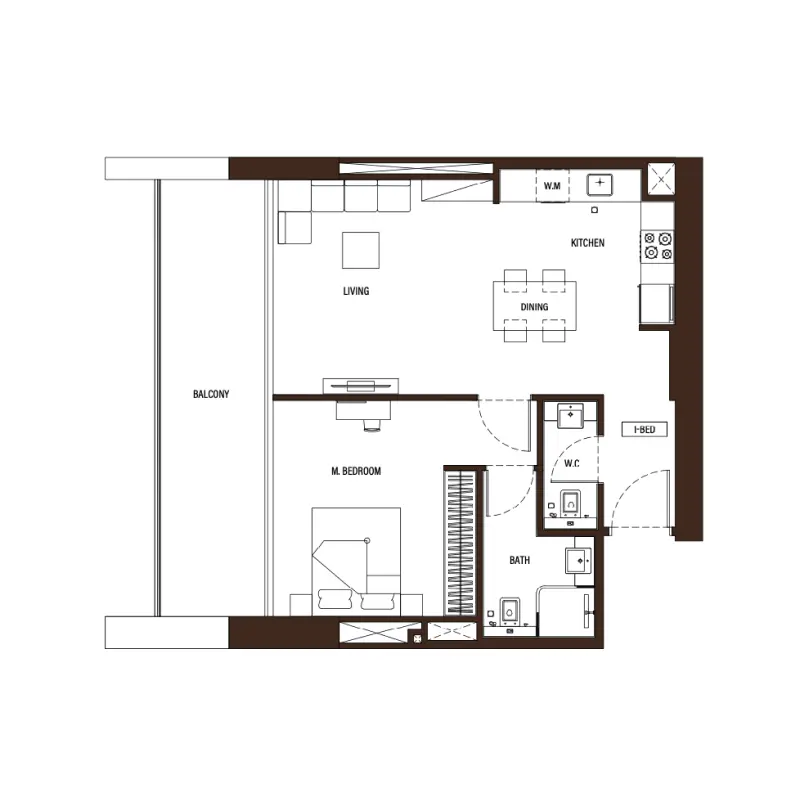 1 bedroom