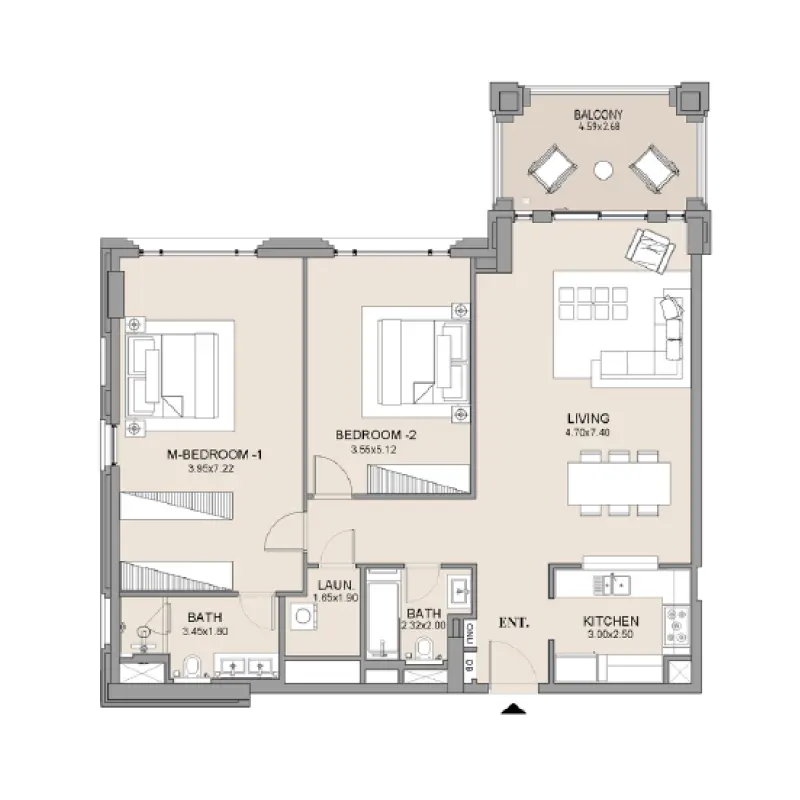 2 bedroom