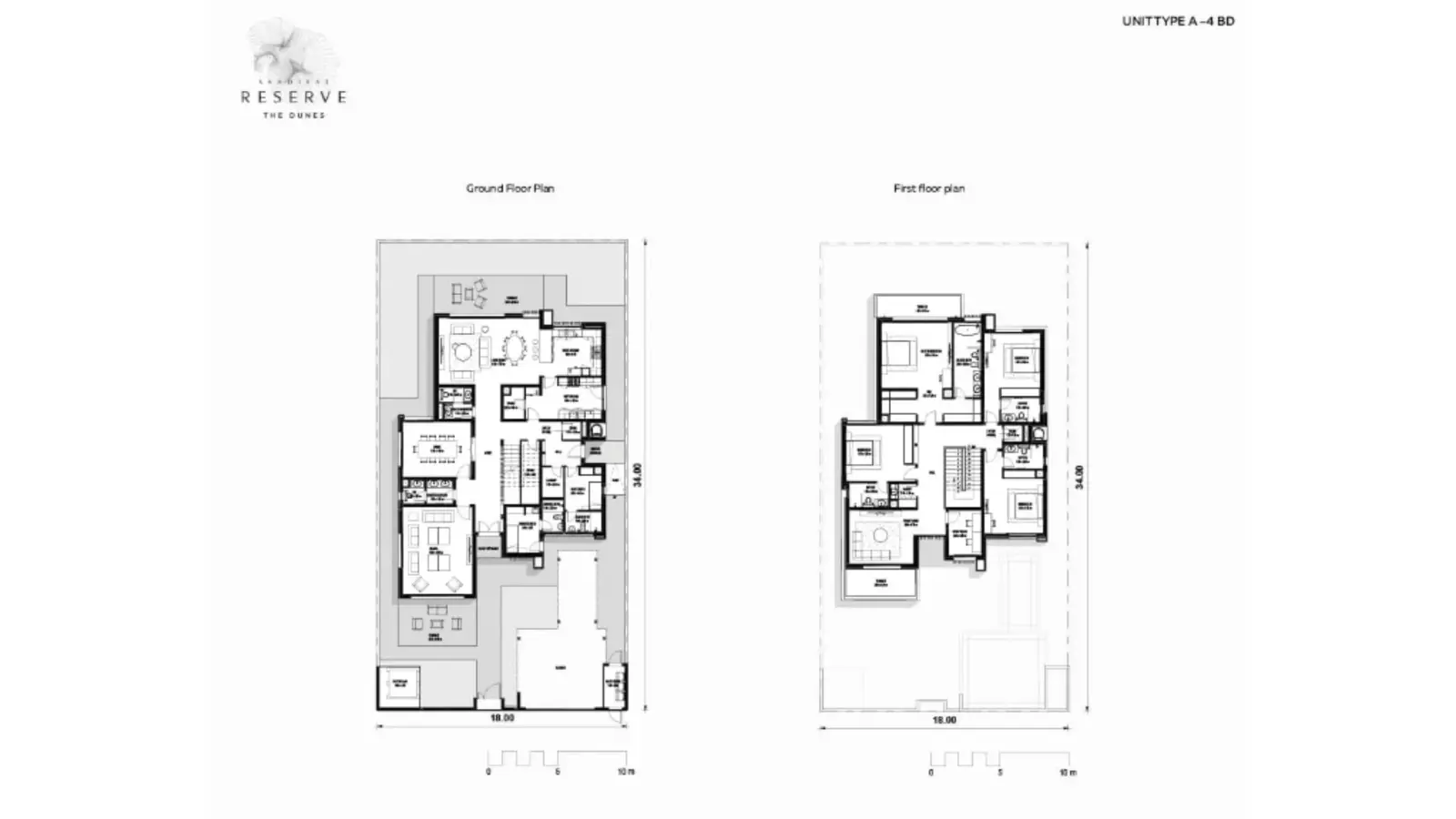 4 Bedroom Villa floor plan