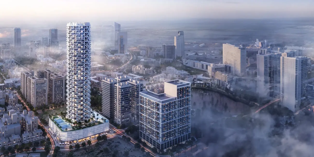 Binghatti Grove in Jumeirah Village Circle (JVC) by Binghatti - Exterior Image 2