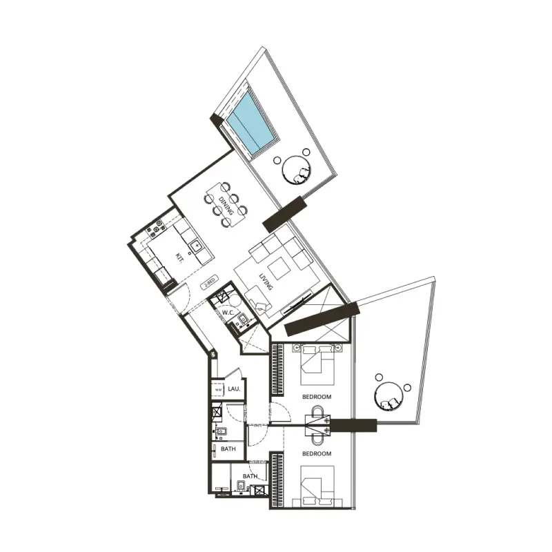 2 bedroom