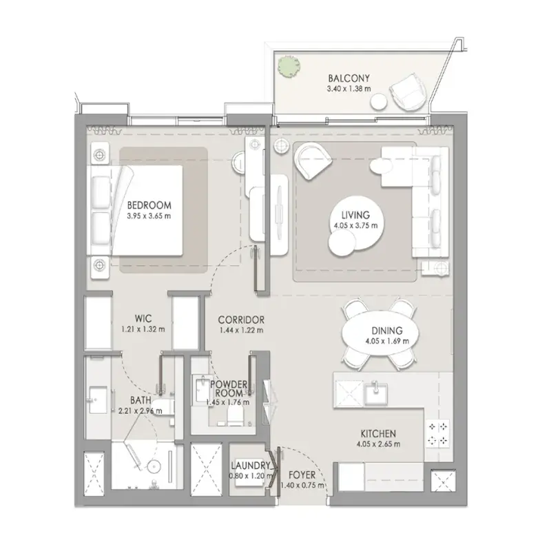 1 Bedroom apartments - City Walk Crestlane