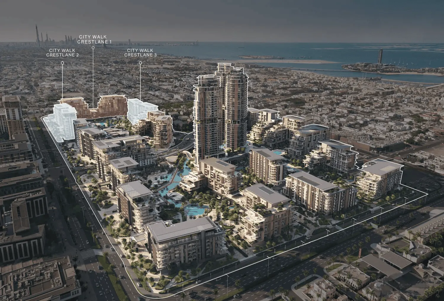 City Walk Crestlane master plan